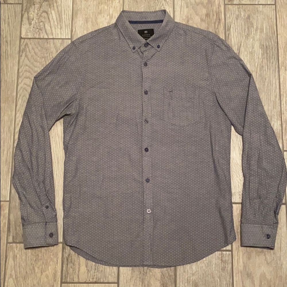 POLKA DOT oxford COTTON ON SHIRT BUTTON DOWN Small